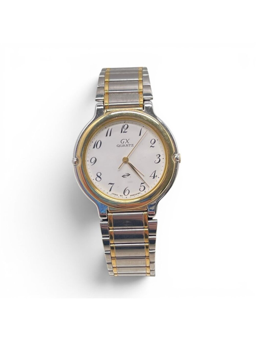 GX Quartz Stainless Steel Analog Watch Gold/Silver/White Japan Movement
